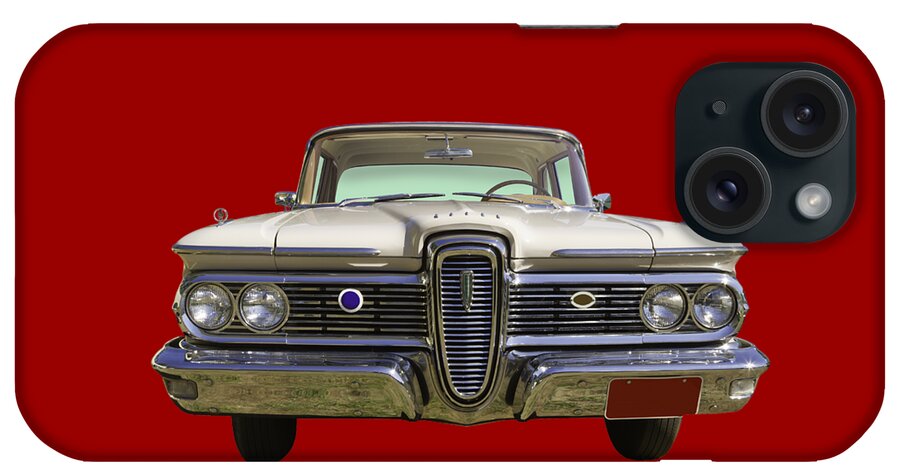 1959 Edsel Ranger iPhone Case featuring the photograph 1959 Edsel Ford Ranger by Keith Webber Jr