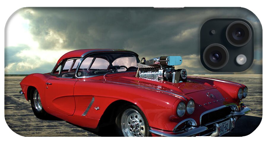 1962 iPhone Case featuring the photograph 1962 Corvette Dragster by Tim McCullough