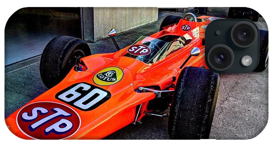 Josh Williams Photography iPhone Case featuring the photograph 1968 Lotus 56 Turbine Indy Car #60 angle by Josh Williams