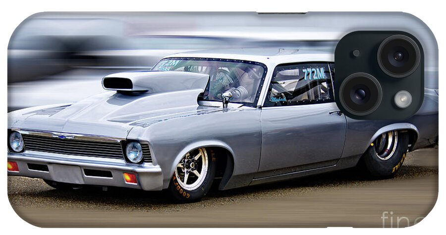 Auto iPhone Case featuring the photograph 1969 Chevrolet Nova 'C Gas' Dragster by Dave Koontz
