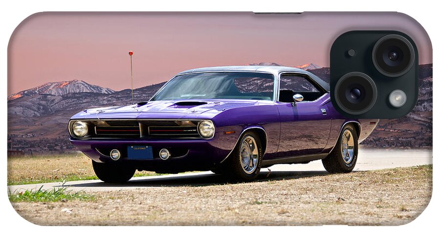 Automobile iPhone Case featuring the photograph 1970 Plymouth Barracuda 'Scoot'n Cuda' by Dave Koontz