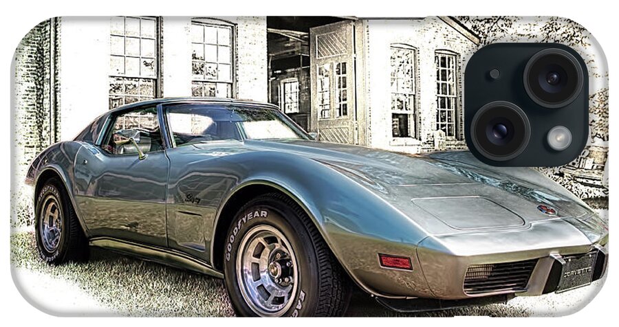1976 iPhone Case featuring the photograph 1976 Corvette Stingray by Susan Rissi Tregoning