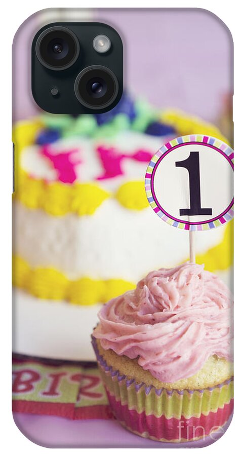 Pink iPhone Case featuring the photograph 1st Birthday by Cindy Garber Iverson