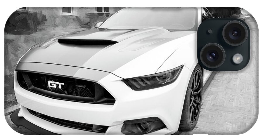 2017 Ford Mustang iPhone Case featuring the photograph 2017 Ford GT Mustang 5.0 by Rich Franco
