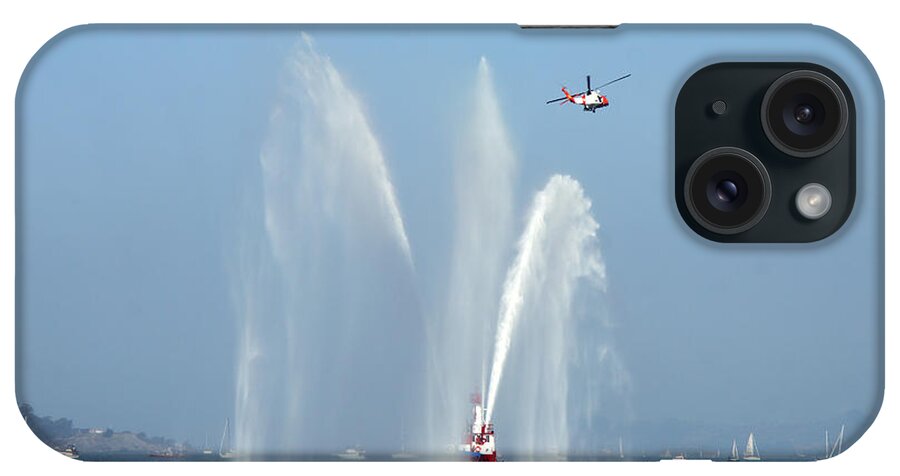 Fireboat iPhone Case featuring the photograph A Fire Boat #2 by Ted Kinsman
