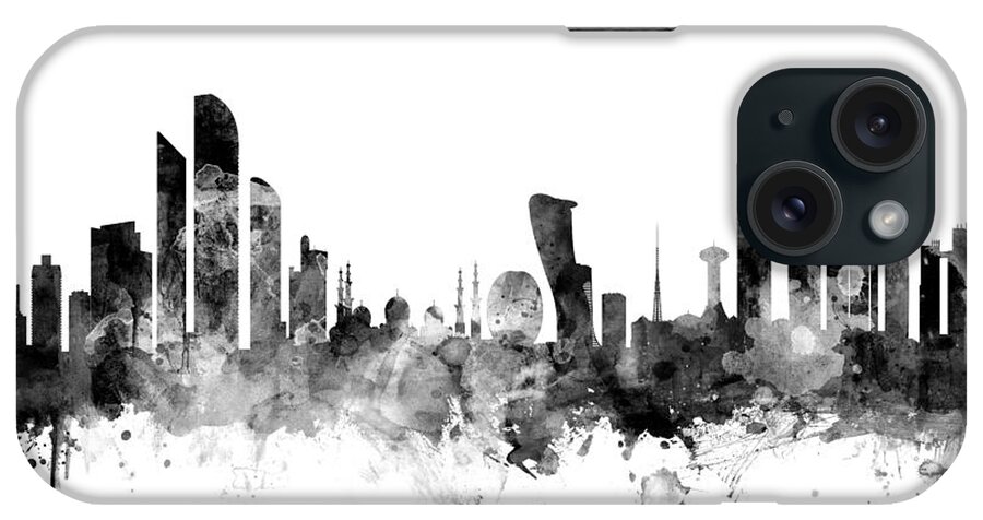 Urban iPhone Case featuring the digital art Abu Dhabi Skyline #2 by Michael Tompsett