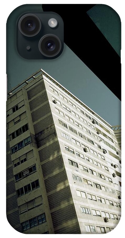 Street iPhone Case featuring the photograph Apartment Buildings in Lisbon #2 by Carlos Caetano