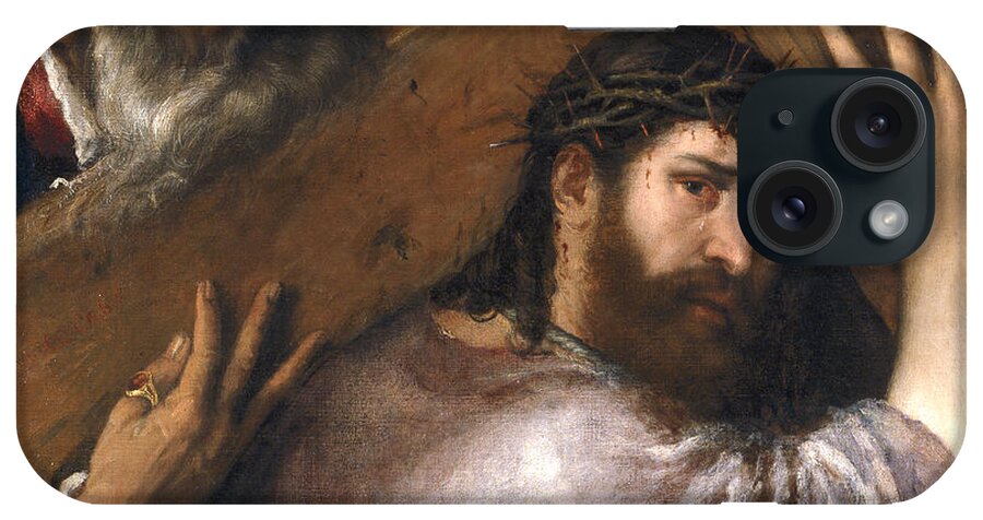 Titian iPhone Case featuring the painting Christ Carrying the Cross #4 by Titian