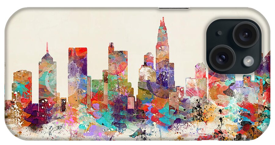 Columbus Ohio iPhone Case featuring the painting Columbus Ohio #2 by Bri Buckley