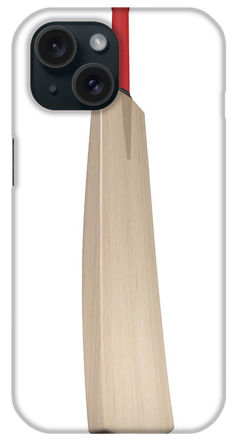 Cricket iPhone Case featuring the digital art Cricket Bat #2 by Allan Swart