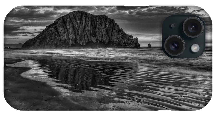 Black And White iPhone Case featuring the photograph Crimson Sunset #2 by Beth Sargent