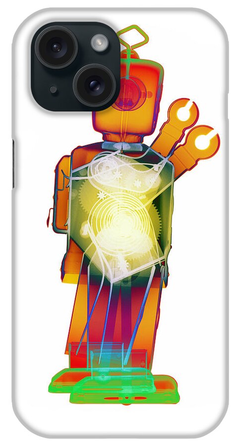 X-ray Art iPhone Case featuring the photograph D4X X-ray Robot Art Photograph #2 by Roy Livingston