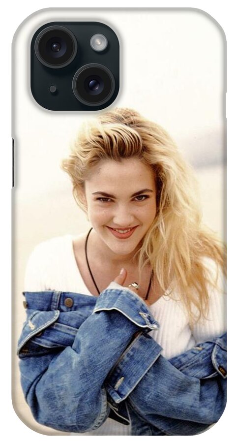 Drew Barrymore iPhone Case featuring the photograph Drew Barrymore #2 by Jackie Russo