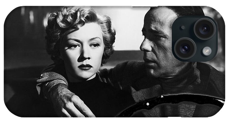 Film Noir Gloria Grahame Humphrey Bogart In A Lonely Place 1949-2014 iPhone Case featuring the photograph Film Noir Gloria Grahame Humphrey Bogart In A Lonely Place 1949-2014 #1 by David Lee Guss