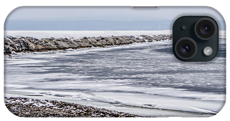 Season iPhone Case featuring the photograph Frozen Winter Scenes On Great Lakes #2 by Alex Grichenko