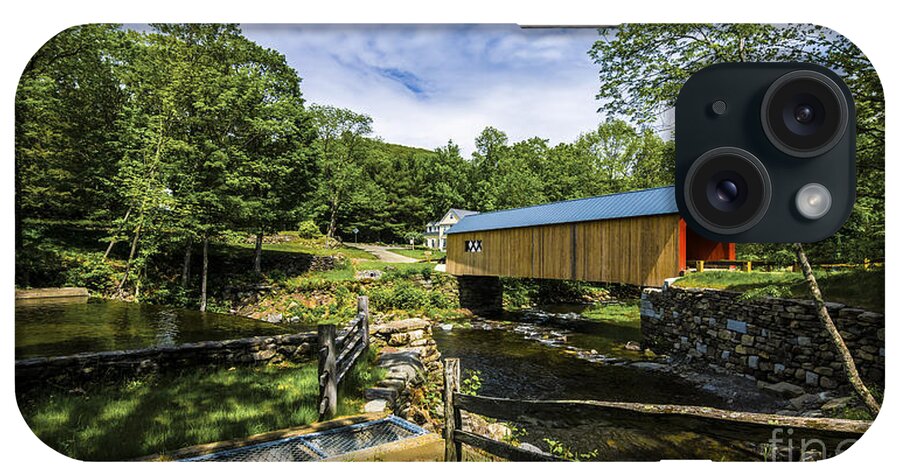 Green River Covered Bridge iPhone Case featuring the photograph Green River Covered Bridge #4 by Scenic Vermont Photography