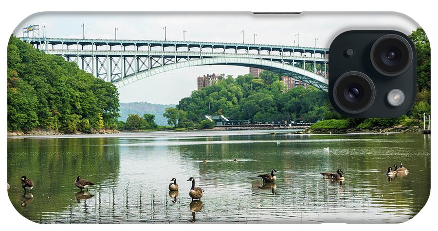 Henry Hudson Bridge iPhone Case featuring the photograph Henry Hudson Bridge #2 by Cole Thompson