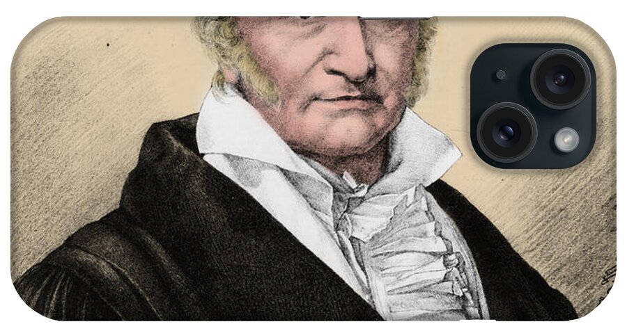 Science iPhone Case featuring the photograph Johann Carl Friedrich Gauss, German #2 by Science Source