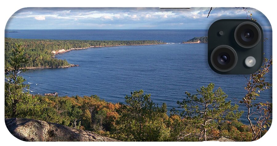 Photography iPhone Case featuring the photograph Lake Superior Shoreline #1 by Phil Perkins