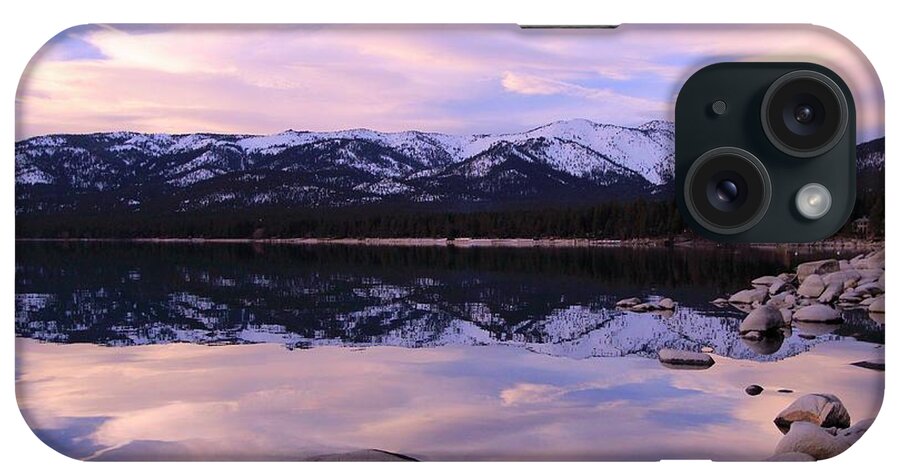 Sunset iPhone Case featuring the photograph Lake Tahoe Rocks #4 by Sean Sarsfield