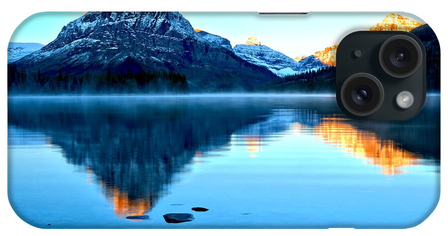 Two Medicine iPhone Case featuring the photograph 2 Medicine Morning Glow by Adam Jewell