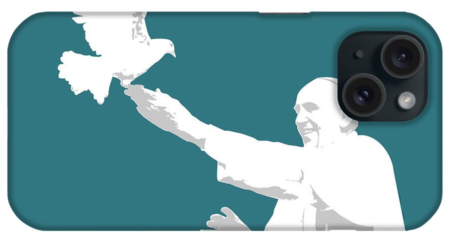 Pope Francis iPhone Case featuring the digital art Pope Francis #2 by Greg Joens