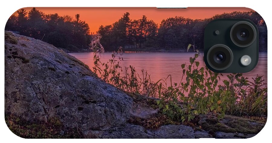 St Lawrence Seaway iPhone Case featuring the photograph River Rock #2 by Tom Singleton