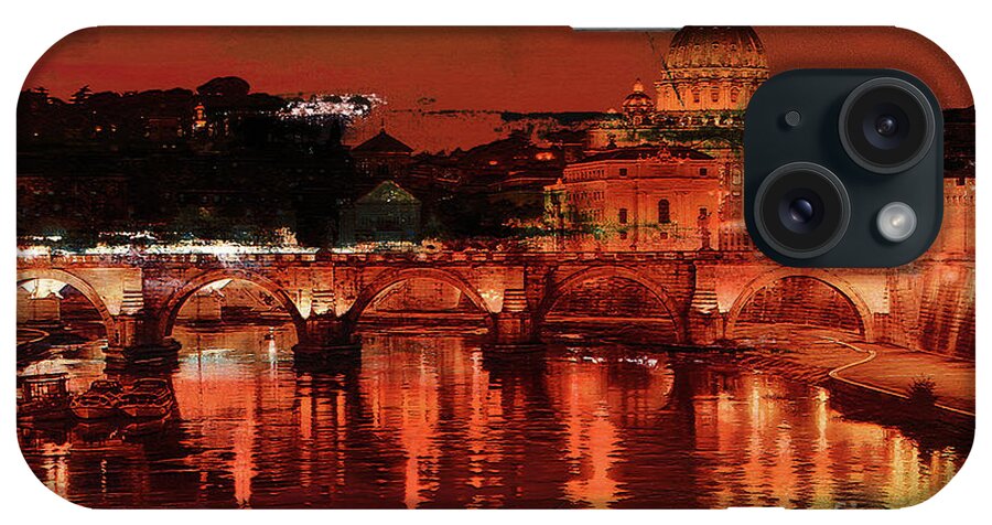 Italy iPhone Case featuring the painting Rome Italy #2 by Gull G