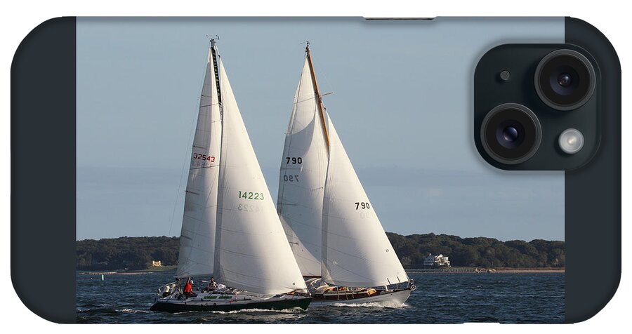 Sailing iPhone Case featuring the photograph Sailing Greenport New York #2 by Bob Savage