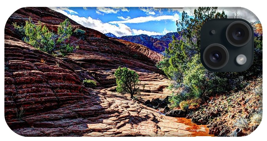  iPhone Case featuring the photograph Snow Canyon Utah #2 by John Johnson