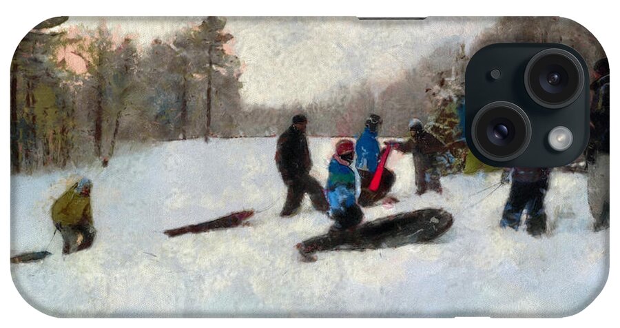 Winter iPhone Case featuring the photograph Snow Day #2 by Claire Bull