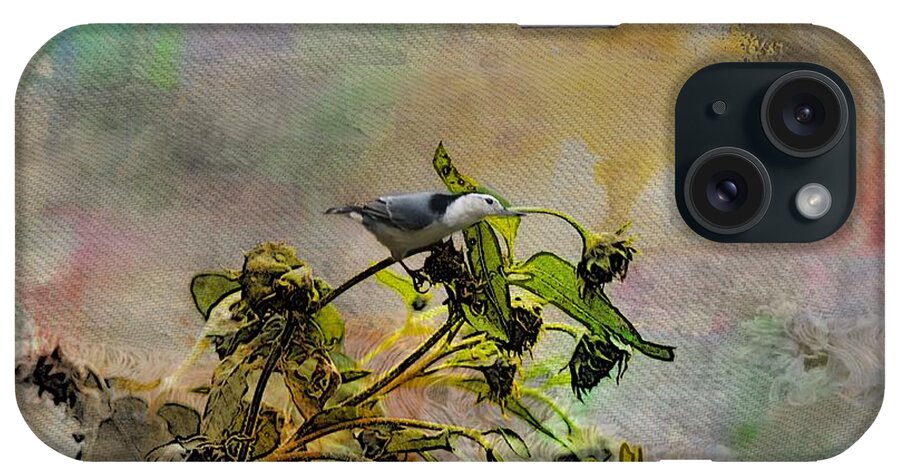 White Breasted Nuthatch iPhone Case featuring the photograph White breasted Nuthatch #2 by Yumi Johnson