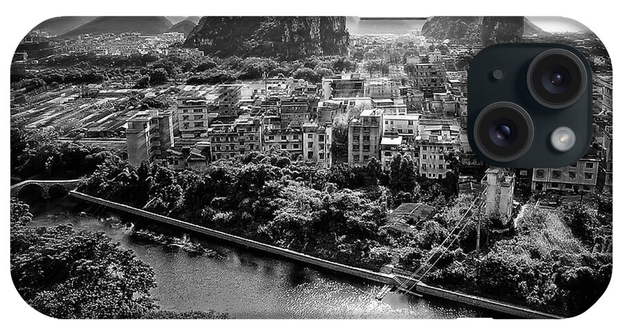 China iPhone Case featuring the photograph China Guilin landscape scenery photography #20 by Artto Pan
