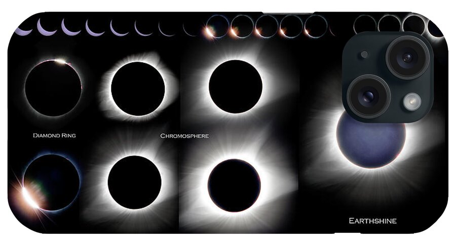 Solar Eclipse iPhone Case featuring the photograph 2017 Solar Eclipse Collage by Bryan Carter