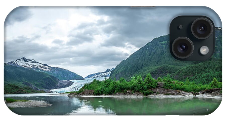 Glacier iPhone Case featuring the photograph Scenery Around Mendenhall Glacier Park In Juneau Alaska #22 by Alex Grichenko