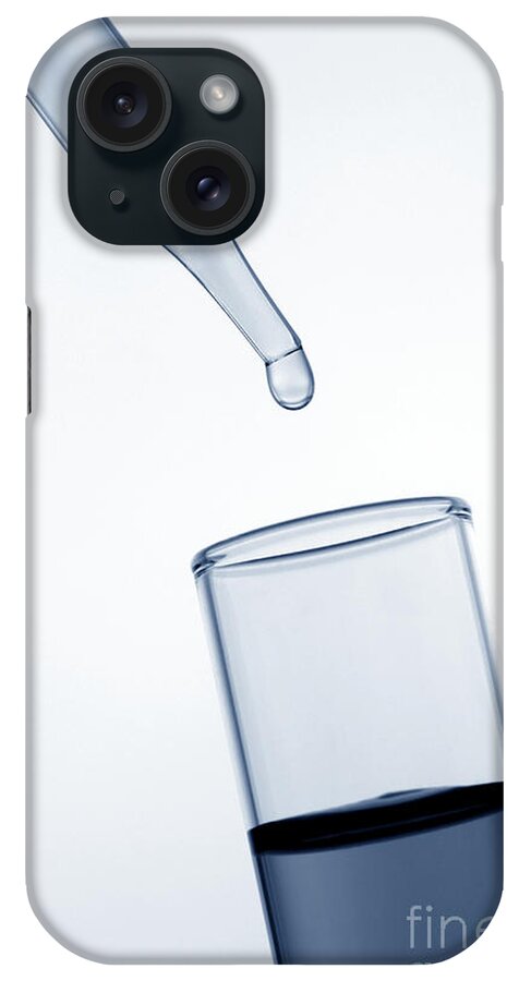 Test iPhone Case featuring the photograph Test Tube in Science Research Lab #25 by Olivier Le Queinec