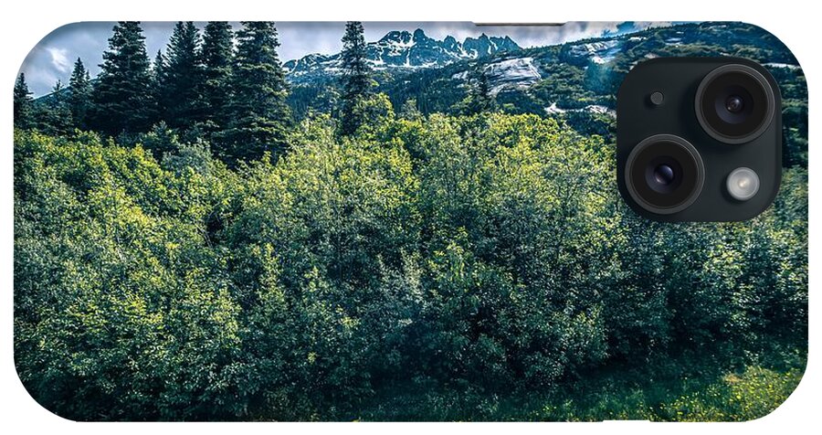 Road iPhone Case featuring the photograph The White Pass and Yukon Route on train passing through vast lan #25 by Alex Grichenko