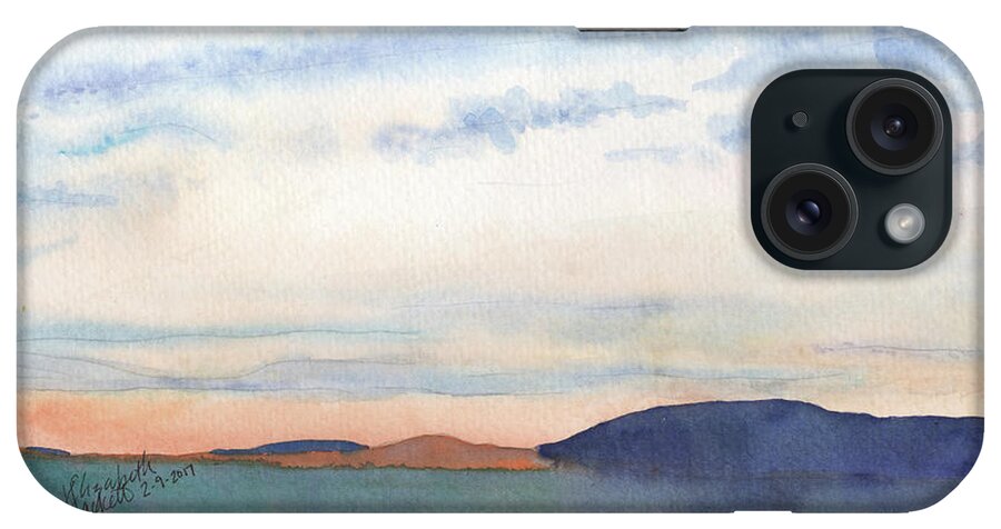 Sky iPhone Case featuring the painting 29 Sunrise by Betsy Hackett