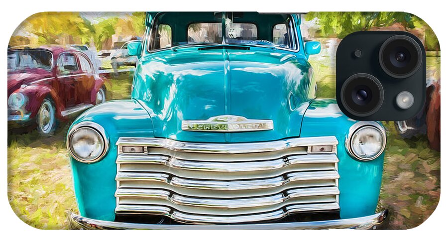 1952 Truck iPhone Case featuring the photograph 1952 Chevrolet 3100 Series Pick Up Truck Painted #2 by Rich Franco
