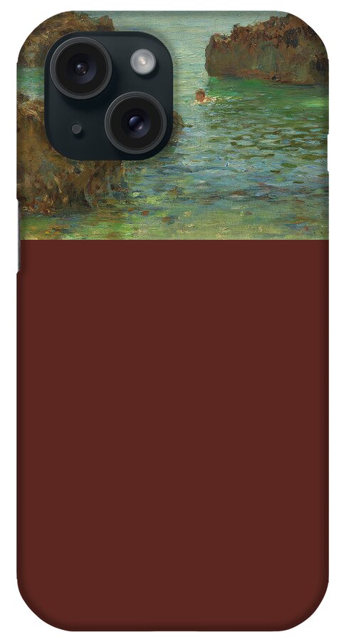  Henry Scott Tuke iPhone Case featuring the painting Boys Bathing #2 by Henry Scott Tuke