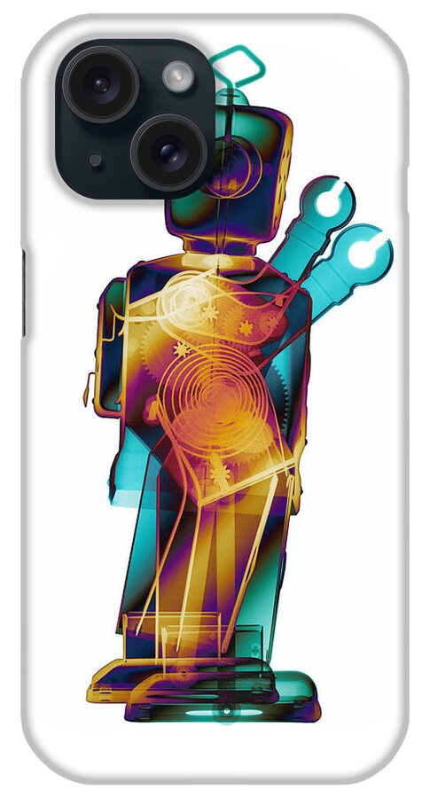 X-ray Art iPhone Case featuring the photograph D4X X-ray Robot Art Photograph #3 by Roy Livingston