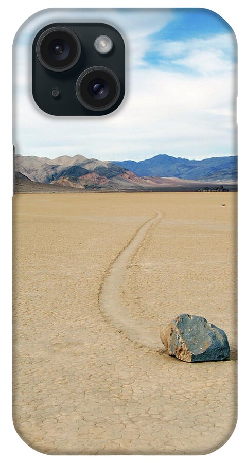 Death Valley iPhone Case featuring the photograph Death Valley Racetrack #3 by Breck Bartholomew