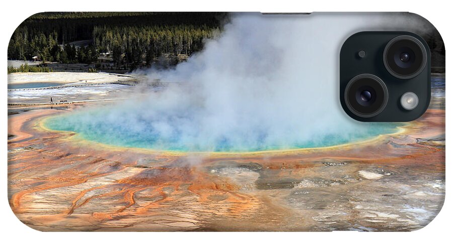Grand iPhone Case featuring the photograph Grand Prismatic Pool in Yellowstone National Park #3 by Pierre Leclerc Photography