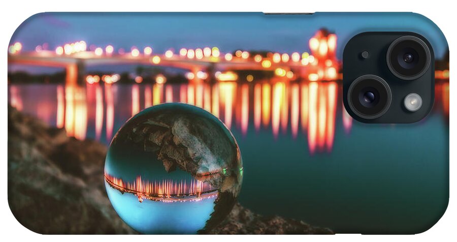 Worms iPhone Case featuring the photograph Nibelungenbruecke at Night #2 by Marc Braner