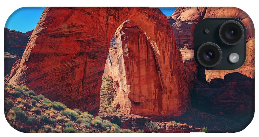 Arch iPhone Case featuring the photograph Rainbow Bridge Monument #3 by Peter Lakomy