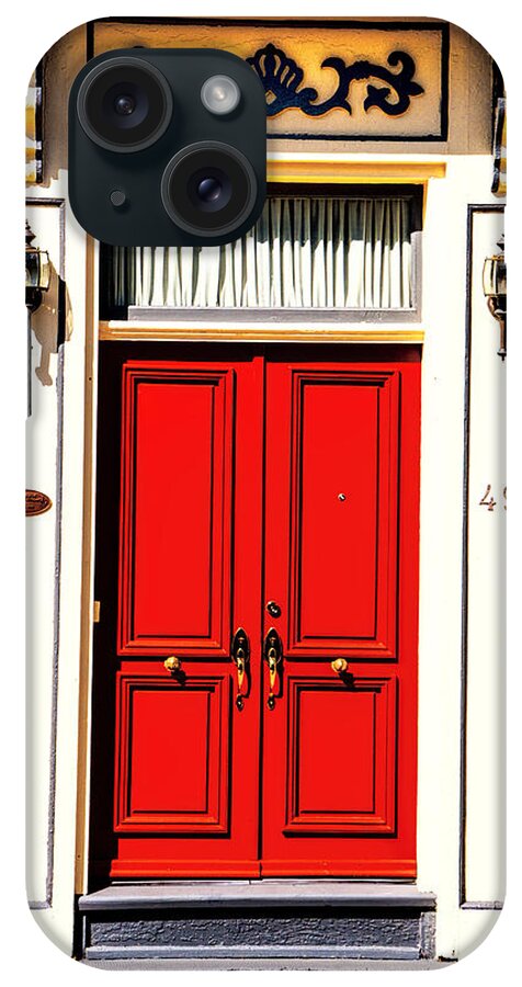 Landscapes British Architecture iPhone Case featuring the photograph Red Door #3 by Rick Bragan