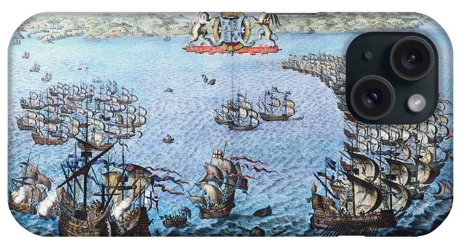 1588 iPhone Case featuring the photograph Spanish Armada, 1588 #3 by Granger