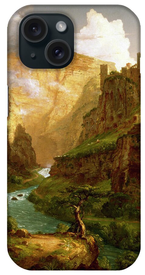 The Fountain Of Vaucluse iPhone Case featuring the painting The Fountain of Vaucluse #3 by Celestial Images