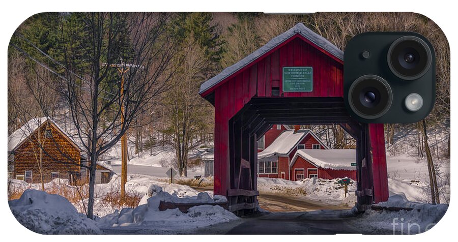 Upper Cox Brook Covered Bridge iPhone Case featuring the photograph Upper Cox Brook Covered Bridge #4 by Scenic Vermont Photography