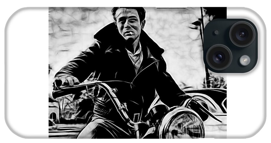 James Dean iPhone Case featuring the mixed media James Dean Collection #30 by Marvin Blaine
